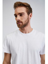Sam 73 Bijela muška majica s natpisom SAM 73 Vincent
