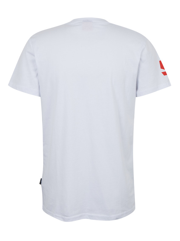 Sam 73 Bijela muška majica s natpisom SAM 73 Vincent