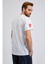 Sam 73 Bijela muška majica s natpisom SAM 73 Vincent