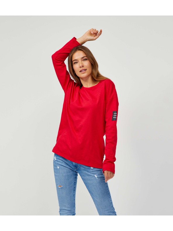 Sam 73 Crvena ženska majica dugih rukava SAM 73 Ariasa