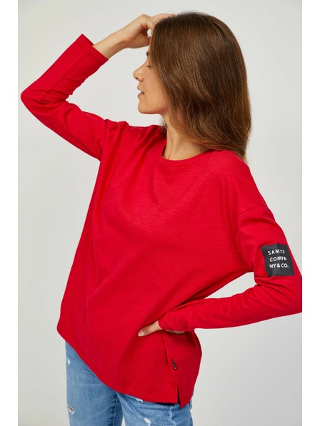 Sam 73 Crvena ženska majica dugih rukava SAM 73 Ariasa