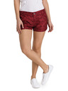 Sam 73 Crvene ženske kratke hlače s uzorkom SAM 73