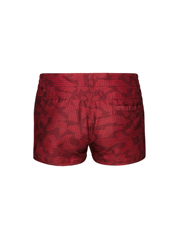 Sam 73 Crvene ženske kratke hlače s uzorkom SAM 73