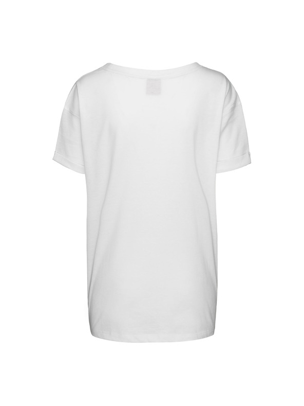 Sam 73 Bijela ženska široka majica s printom SAM 73