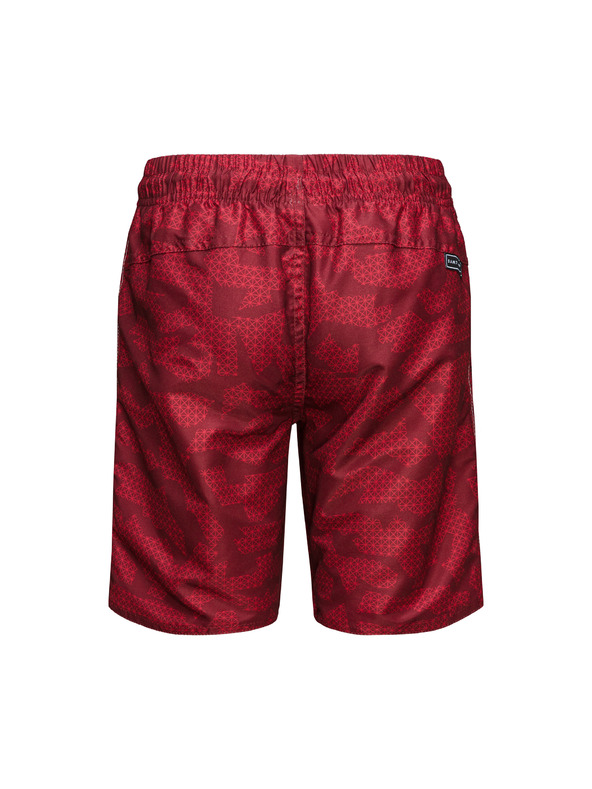 Sam 73 Crveni dječački kupaći kostim s uzorkom SAM 73