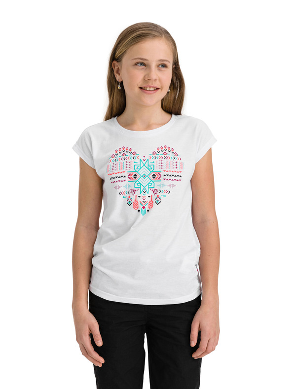 Sam 73 Bijela majica za djevojčice s printom SAM 73