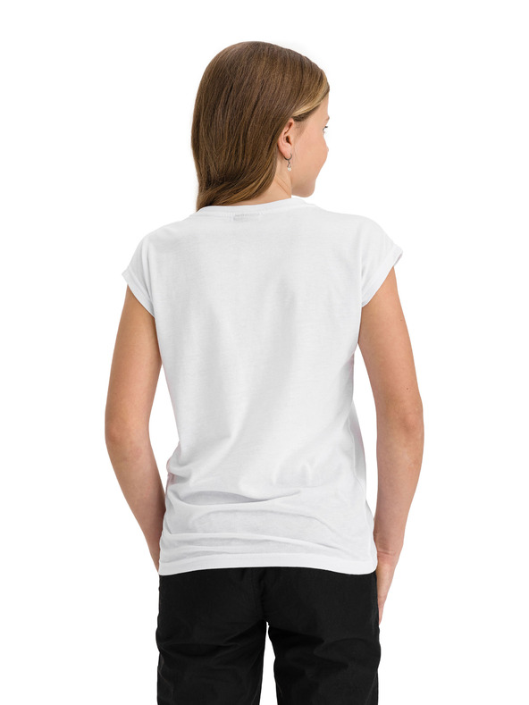 Sam 73 Bijela majica za djevojčice s printom SAM 73