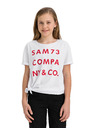 Sam 73 Bijela majica za djevojčice s printom SAM 73