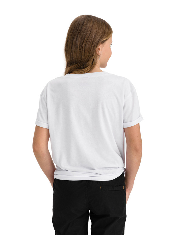 Sam 73 Bijela majica za djevojčice s printom SAM 73