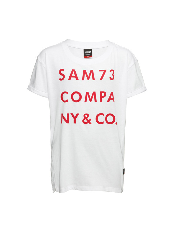 Sam 73 Bijela majica za djevojčice s printom SAM 73