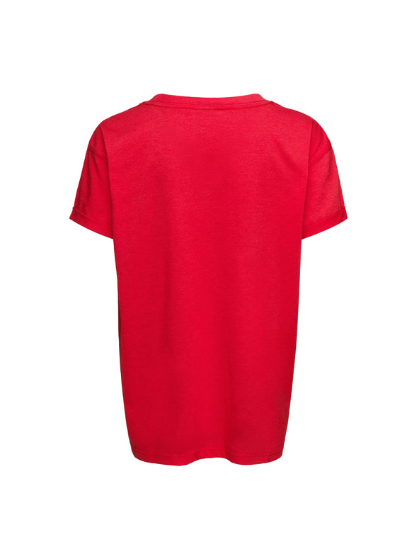 Sam 73 Crvena majica za djevojčice s printom SAM 73