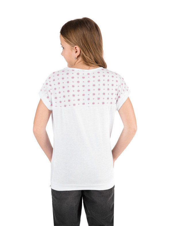 Sam 73 Bijela majica kratkih rukava za djevojčice SAM 73 s uzorkom