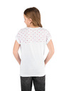 Sam 73 Bijela majica kratkih rukava za djevojčice SAM 73 s uzorkom