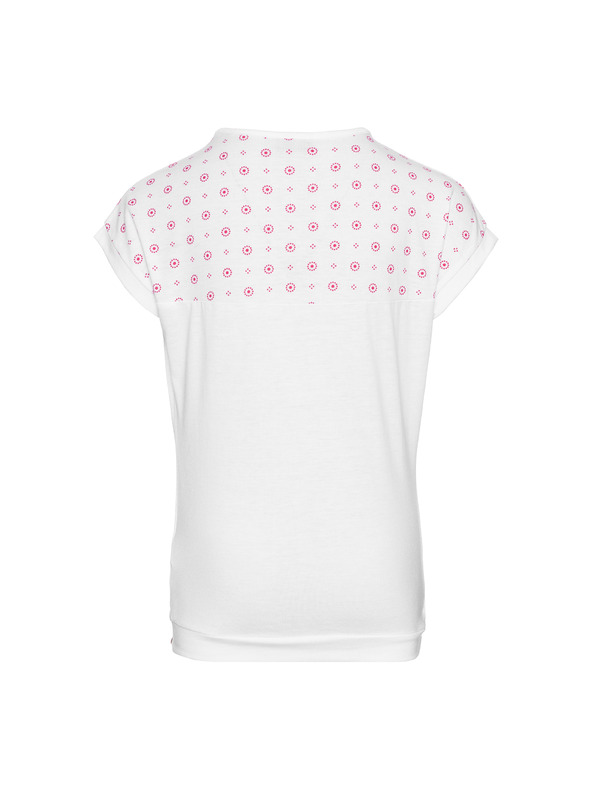 Sam 73 Bijela majica kratkih rukava za djevojčice SAM 73 s uzorkom