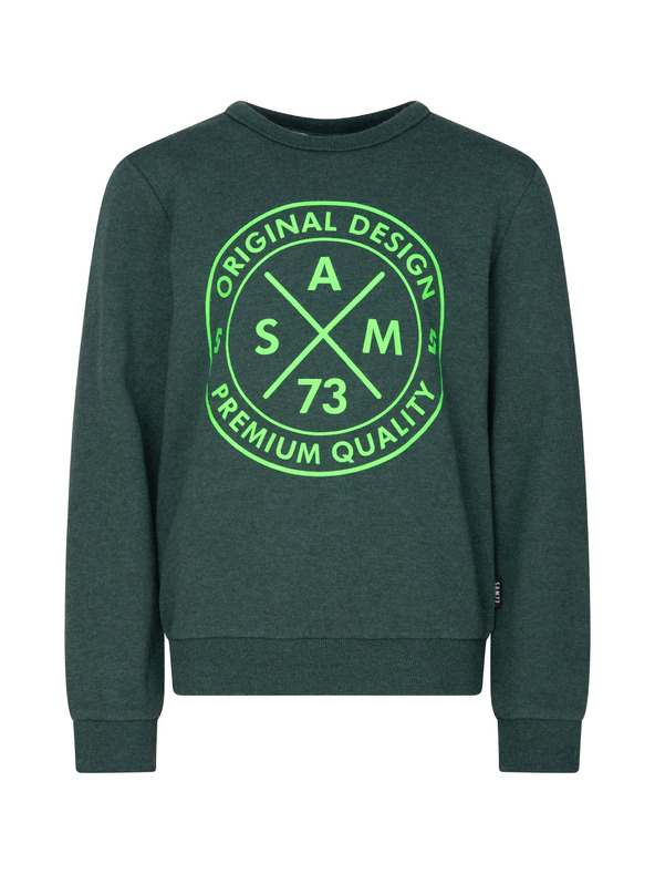 Sam 73 Tamnozelena dječačka majica s printom SAM 73 Brandon