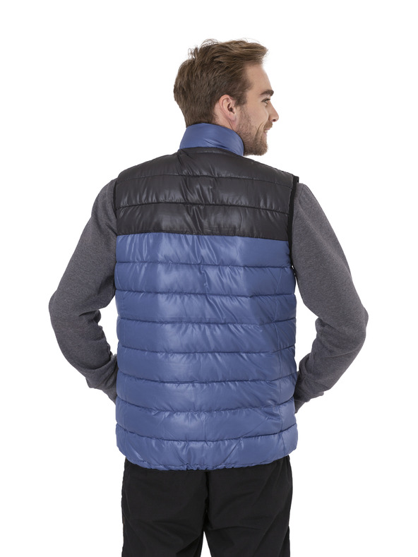 Sam 73 Crno-plavi muški prošiveni prsluk SAM 73 Donald