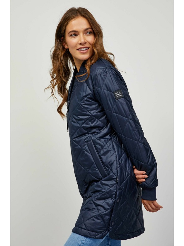 Sam 73 Sam 73 ženski tamnoplavi prošiveni kaput