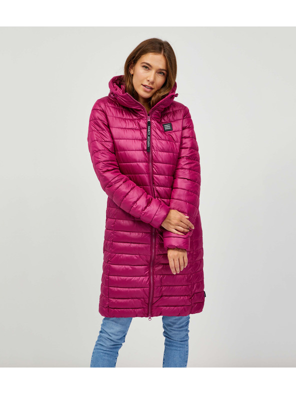 Sam 73 Tamnoružičasti ženski prošiveni kaput Sam 73