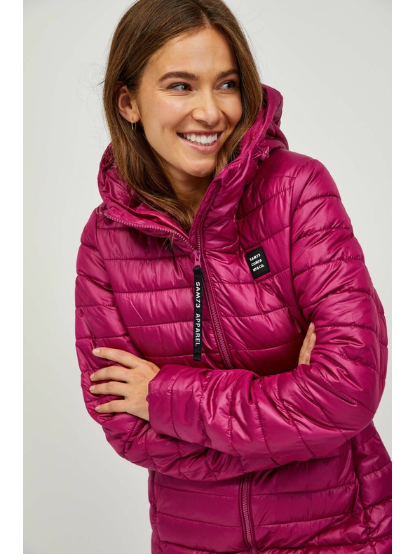 Sam 73 Tamnoružičasti ženski prošiveni kaput Sam 73