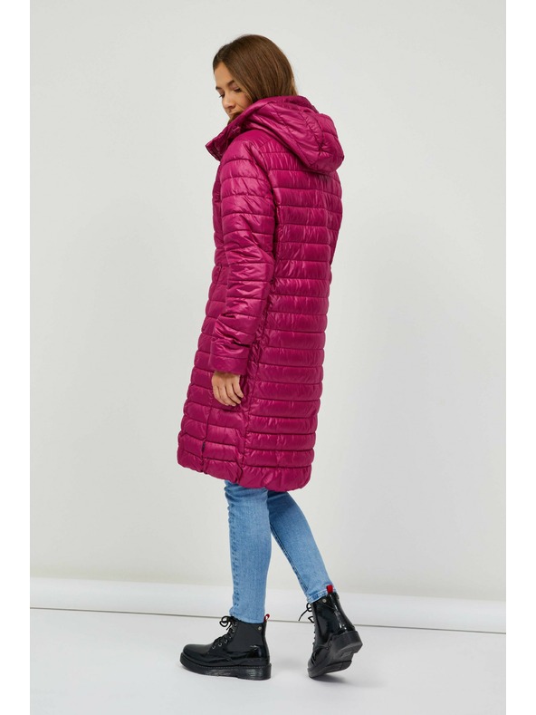 Sam 73 Tamnoružičasti ženski prošiveni kaput Sam 73