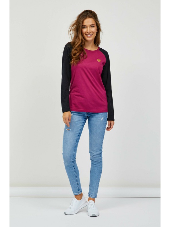 Sam 73 Crna i roza ženska majica Sam 73