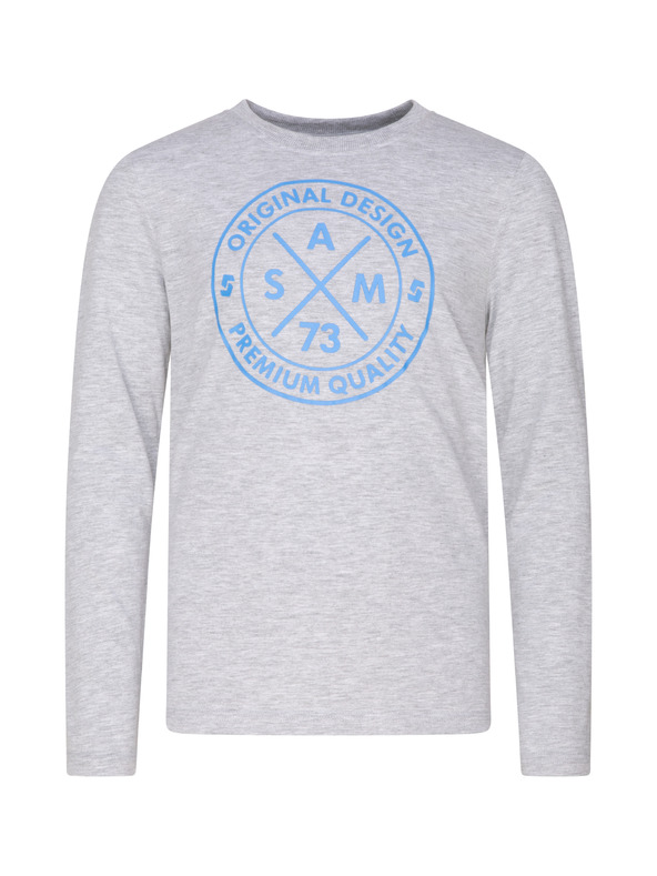 Sam 73 Svijetlo siva majica za dječake s printom SAM 73