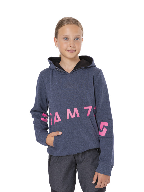 Sam 73 Tamnoplava majica za djevojčice s printom SAM 73