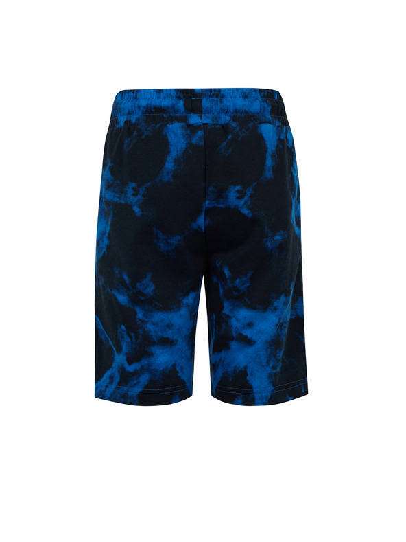 Sam 73 Plave kratke hlače za dječake s Graham uzorkom SAM 73