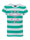 Sam 73 Bijelo-zelena dječja majica na pruge SAM 73 Siobhan
