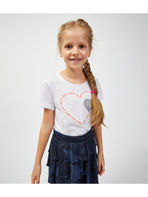 Sam 73 Bijela majica za djevojčice SAM 73 Alaina