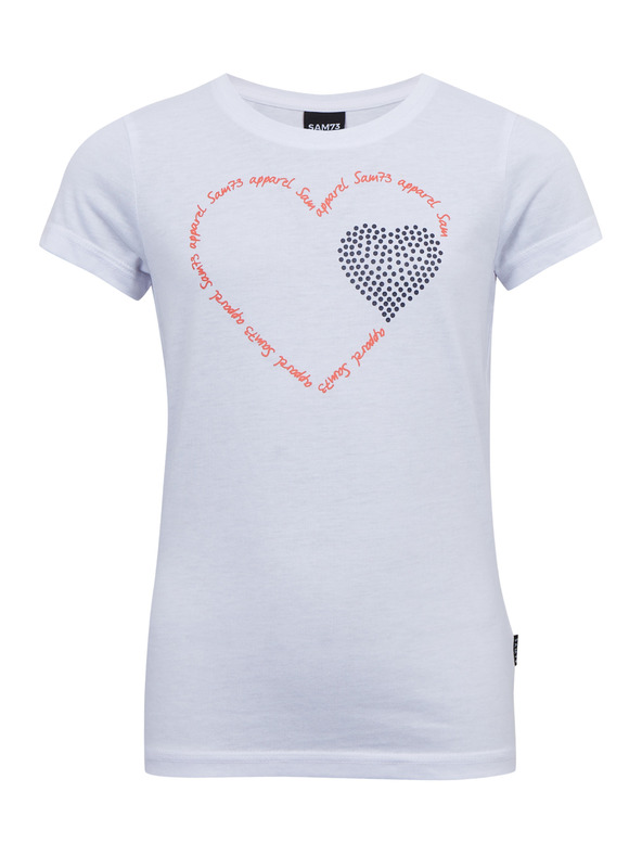 Sam 73 Bijela majica za djevojčice SAM 73 Alaina