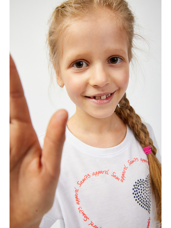 Sam 73 Bijela majica za djevojčice SAM 73 Alaina