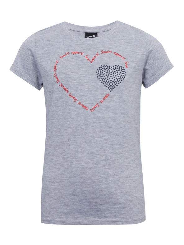 Sam 73 Svijetlo siva majica za djevojčice SAM 73 Alaina