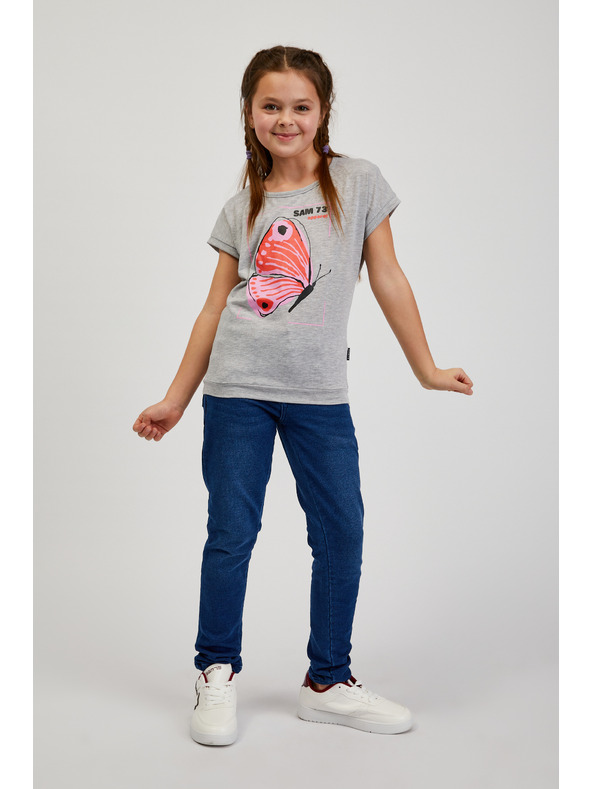 Sam 73 Svijetlo siva majica za djevojčice SAM 73 Averie