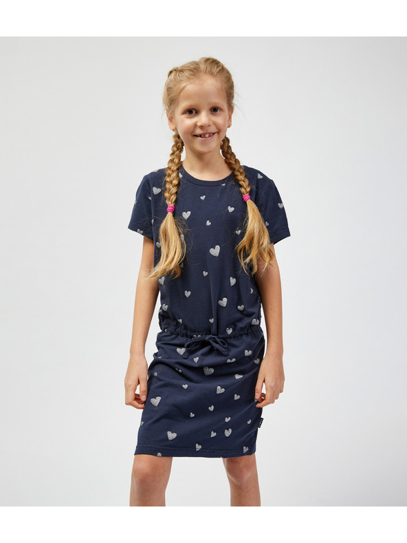 Sam 73 Tamno plava haljina s uzorkom za djevojčice SAM 73 Welo