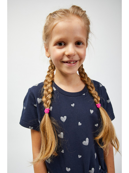 Sam 73 Tamno plava haljina s uzorkom za djevojčice SAM 73 Welo