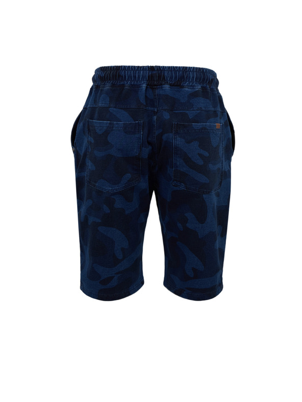 Sam 73 Tamnoplave muške kratke hlače s uzorkom SAM 73 Joseph