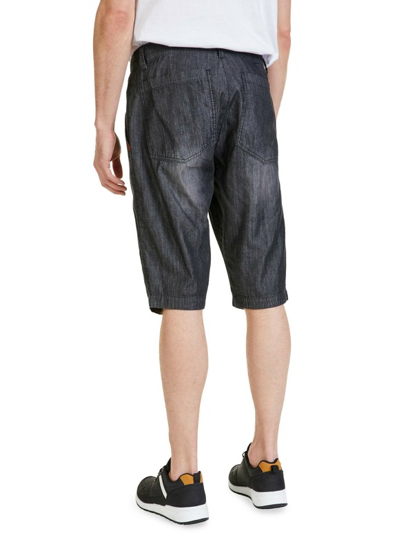 Sam 73 Crne muške traper kratke hlače SAM 73 Kieran