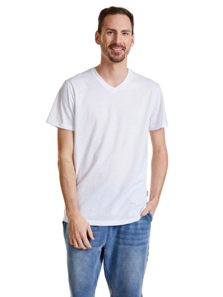 Sam 73 Bijela muška majica SAM 73 Leonard