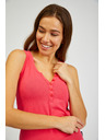 Sam 73 Tamnoružičasta ženska osnovna majica bez rukava SAM 73 India