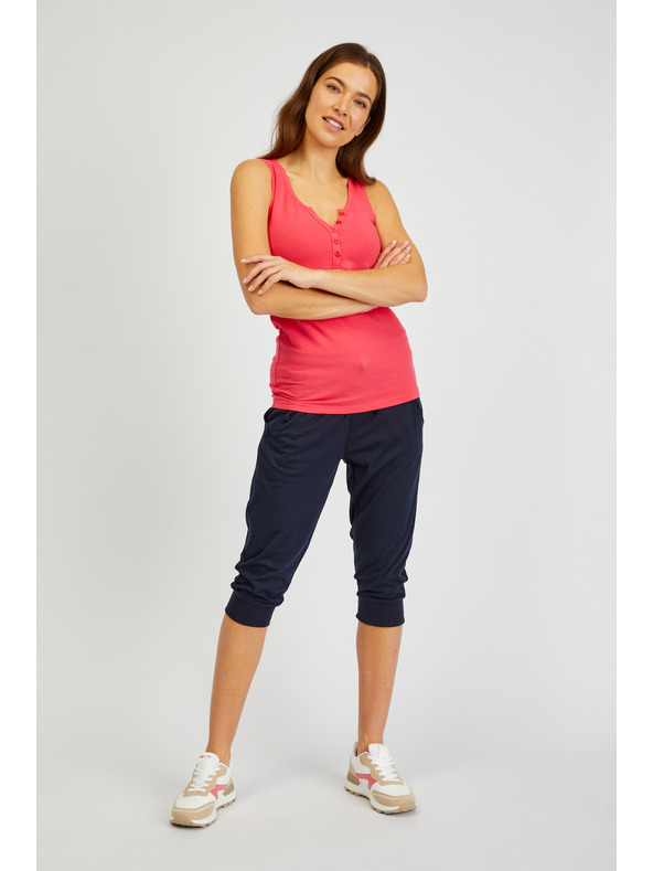 Sam 73 Tamnoružičasta ženska osnovna majica bez rukava SAM 73 India