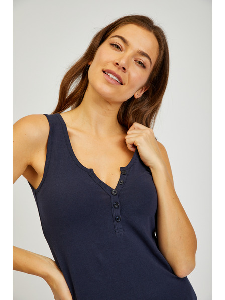 Sam 73 Tamnoplava ženska osnovna majica bez rukava SAM 73 India