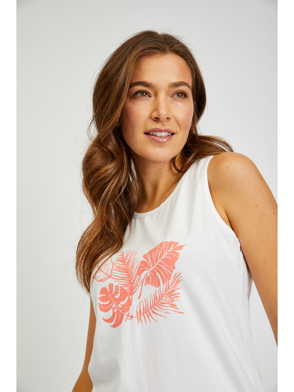 Sam 73 Bijela ženska majica bez rukava SAM 73 Simone