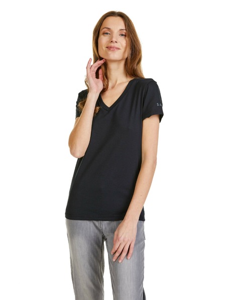 Sam 73 Crna ženska majica kratkih rukava SAM 73 Claudia