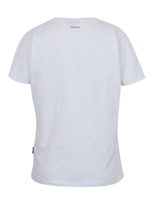 Sam 73 Bijela ženska majica s džepom SAM 73 Marie