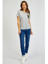 Sam 73 Siva ženska majica s džepom SAM 73 Marie