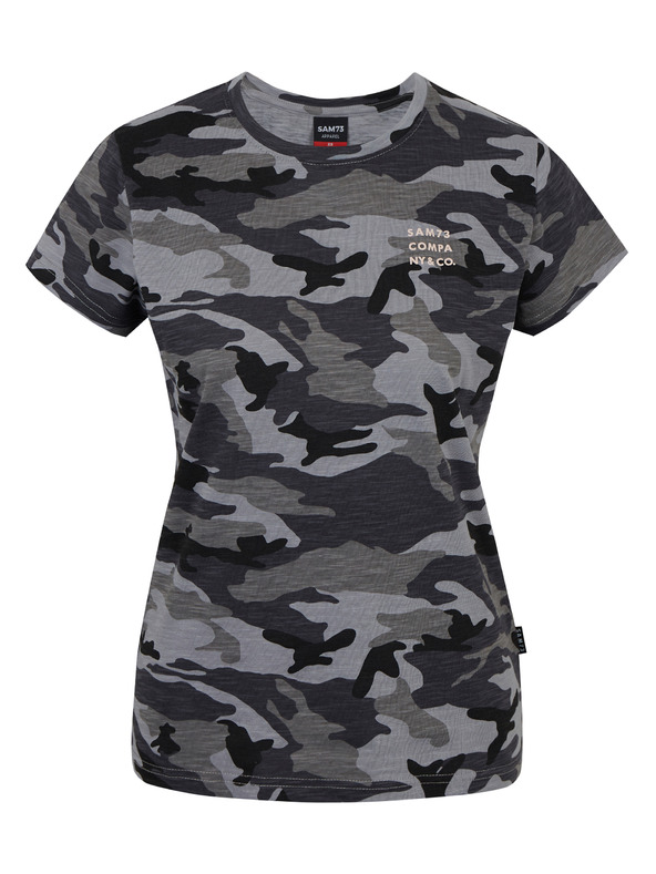 Sam 73 Tamno siva ženska majica s uzorkom SAM 73 Nora