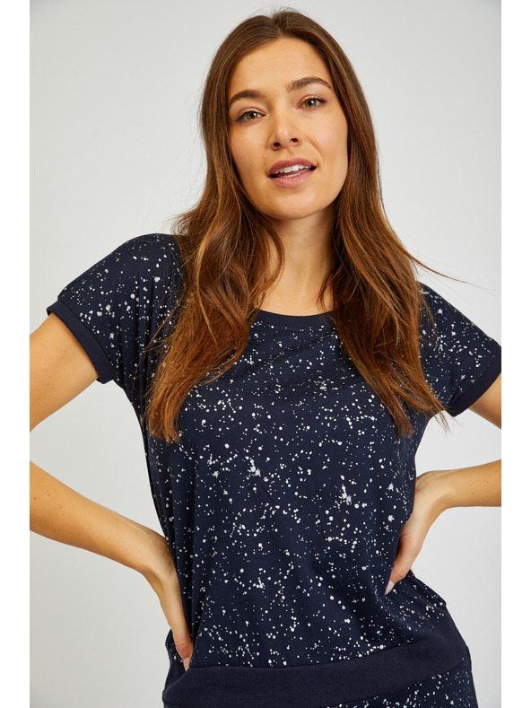 Sam 73 Tamnoplava ženska haljina s uzorkom SAM 73 Nika