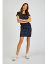 Sam 73 Tamnoplava ženska haljina s uzorkom SAM 73 Nika