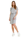 Sam 73 Svijetlo siva ženska haljina s uzorkom SAM 73 Odette